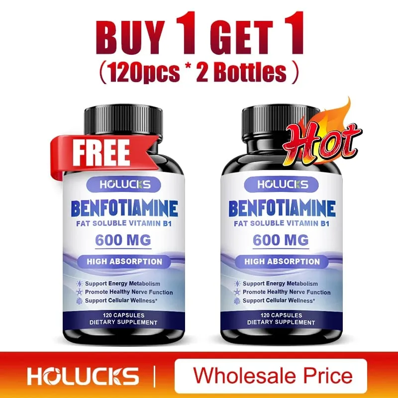 Benfotiamine Capsules Help Maintain Healthy Glucose Metabolism Support Nerve Health Cellular Protection Antioxidant Defense