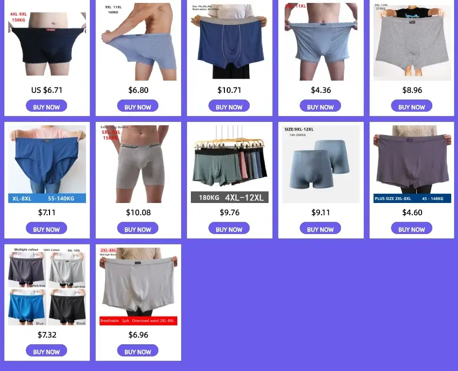 Bambu Elyaf Yumuşak Boksörler Adam 140 KG Artı Boyutu 8XL 7XL 6XL Erkek Boxershorts Büyük Boy Külot nefes alan iç çamaşırı Katı Külot