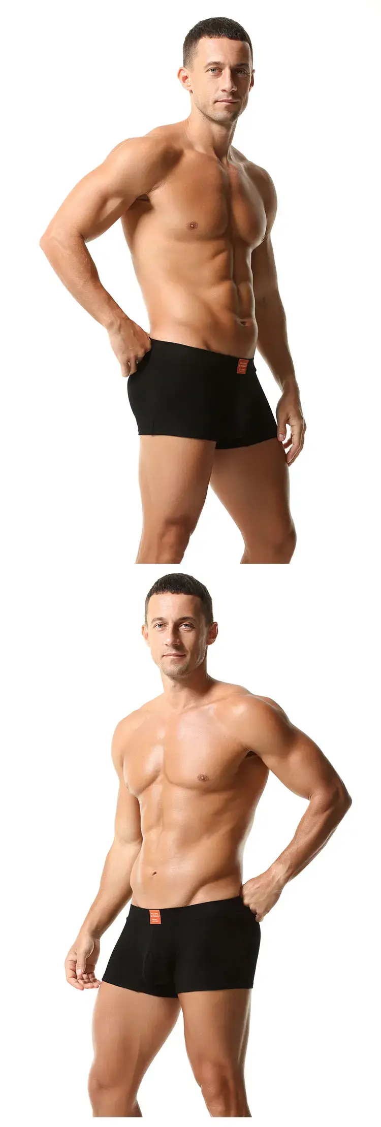 Men's Ribbed Boxer Briefs with 3D Contoured Pouch Elastic Waistband Soft Stretch Fabric for Comfort Casual Underwear — image 4
