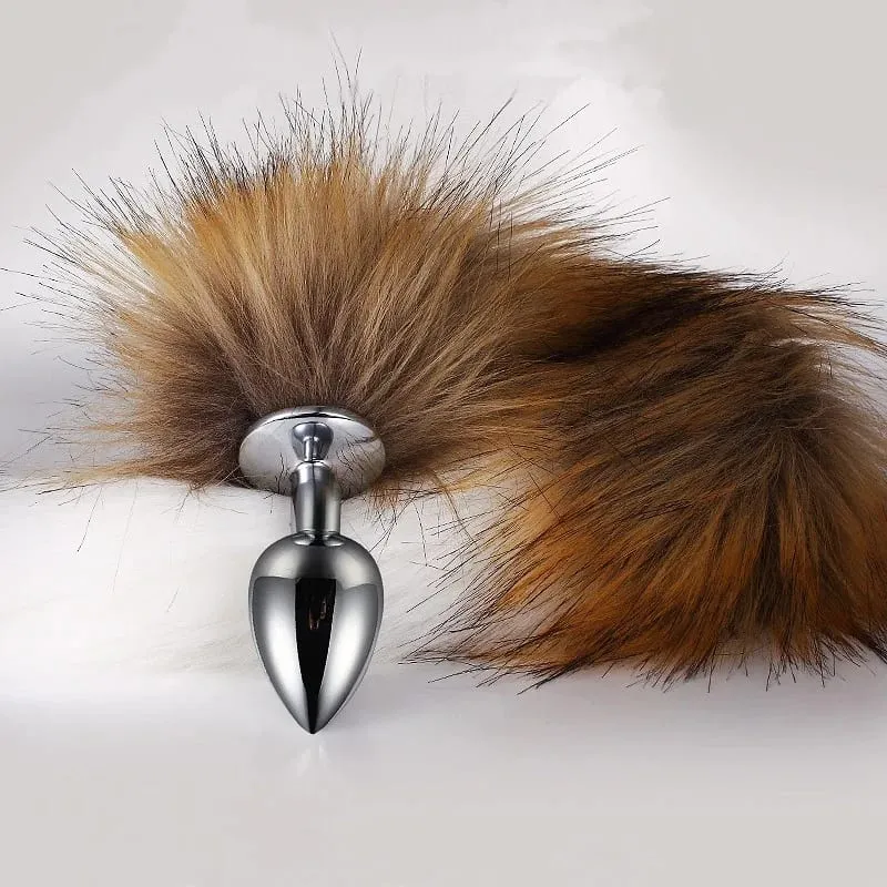 5 Sizes Metal Butt Plug Fetish Fox Tail Intimate Toys Bdsm Anal Extender Dilator Sex Shop Products Erotic Games Goods For Adults — image 2