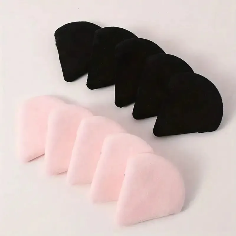 10 τμχ Triangle Velvet Powder Puff Pizza Flours Mini Face Makeup Sponge Cosmetics Ελαφρύ εργαλείο μακιγιάζ που πλένεται