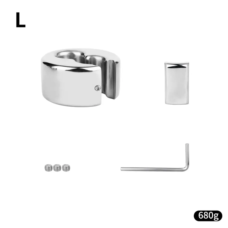 Screw Lock Metal Scrotum Pendant Ball Stretcher Testis Weight Cock Ring Penis Restraint Stainless Steel Sex Toys for Men 18 — image 8