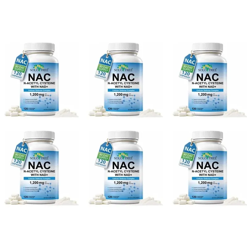NAC 1150mg NAD+ 50mg Κάψουλες Σύμπλεγμα Κυτταρικής Άμυνας για Αντιοξειδωτική Υποστήριξη Ανοσοποιητικής Υγείας & Παραγωγή Ενέργειας Non-GMO 120 Ct — image 12
