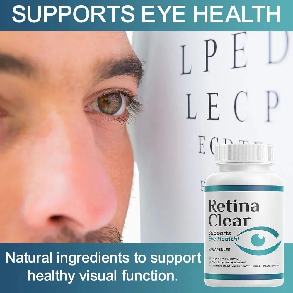Vision Support Supplement – with Lutein Zeaxanthin Quercetin Vitamin A Zinc & Bilberry – Supports Visual Clarity Focus 60 Capsules