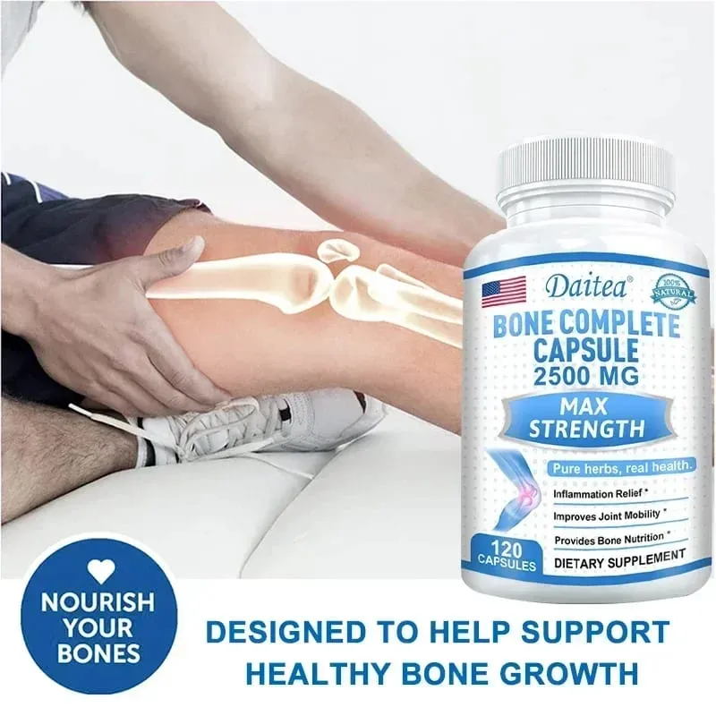 Bone Complete Capsules Containing Calcium and Vitamins D K & C for Joint Health Bone Skin Nail Health and Osteoporosis — image 5