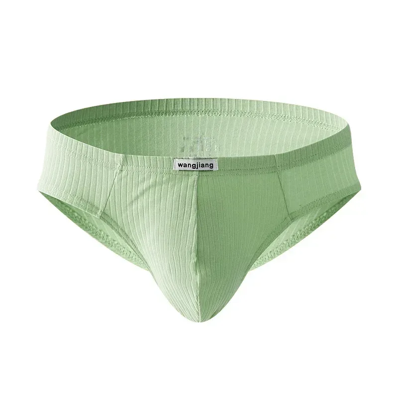 Men's Ribbed Cotton Separate Pouch Briefs Breathable Low Rise Soft Stretch Underwear Panties 1PC — image 27