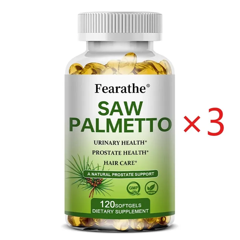 Saw Palmetto Prostate Health Supplement Promote Urary Tract Function 500mg ανά μερίδα - Vegan κάψουλες χωρίς ΓΤΟ