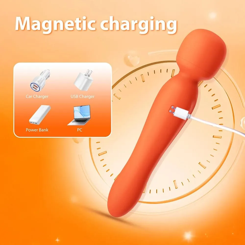Smart APP שלט אלחוטי AV שרביט קסם רטט רב עוצמה G Spot Clit מגרה צעצוע מין נשים USB נטענת עמיד למים למבוגרים