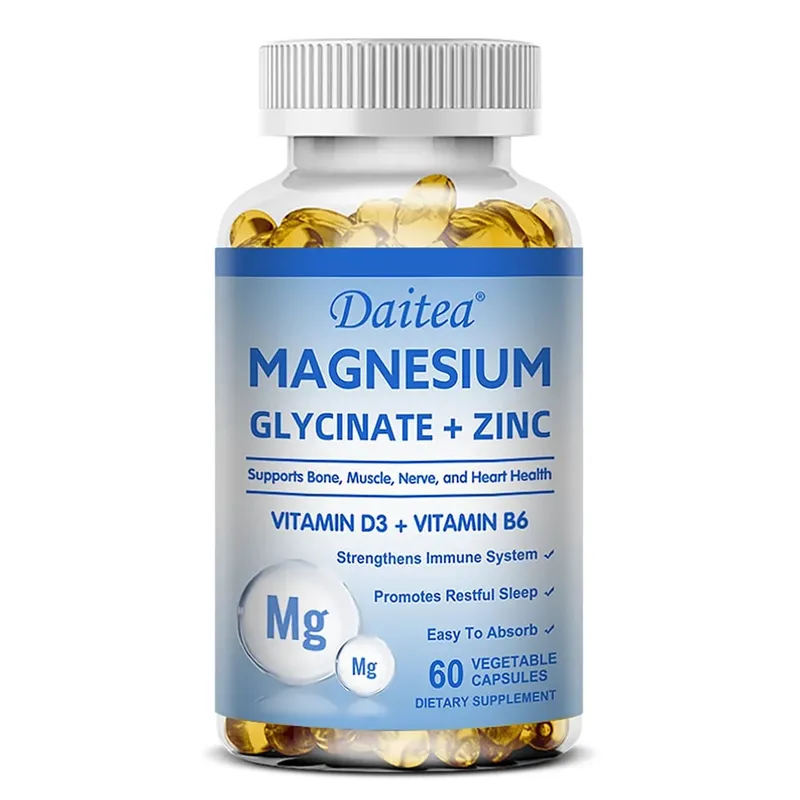 Magnesium Glycinate + Zinc - Improves Sleep Quality Promotes Cardiovascular Bone and Heart Health Promote Intestinal Digestion — image 9