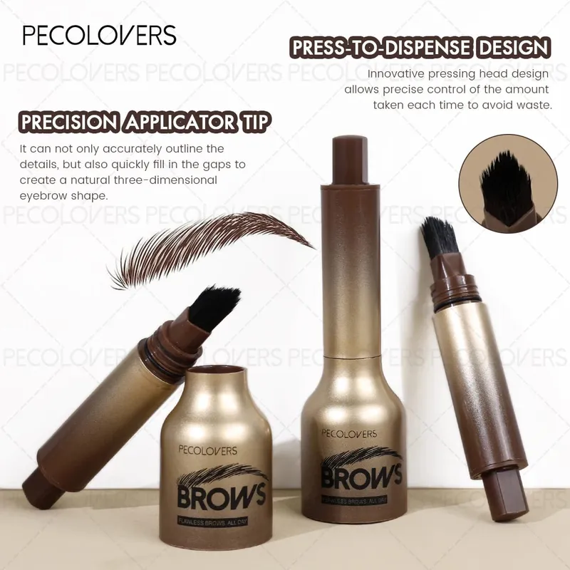 4 Pcs/SET Eyebrow Products Makeup 3 in 1 The Face Contouring Eyebrow Hairline Contour Fine Powder Soft Mist Brow Look