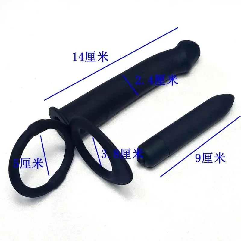 Vibrator Double Penetration Anal Plug Dildo Butt Plug For Woman Strap On Penis Massage Vagina Plugs Adult Sex Toys For Couples — image 3