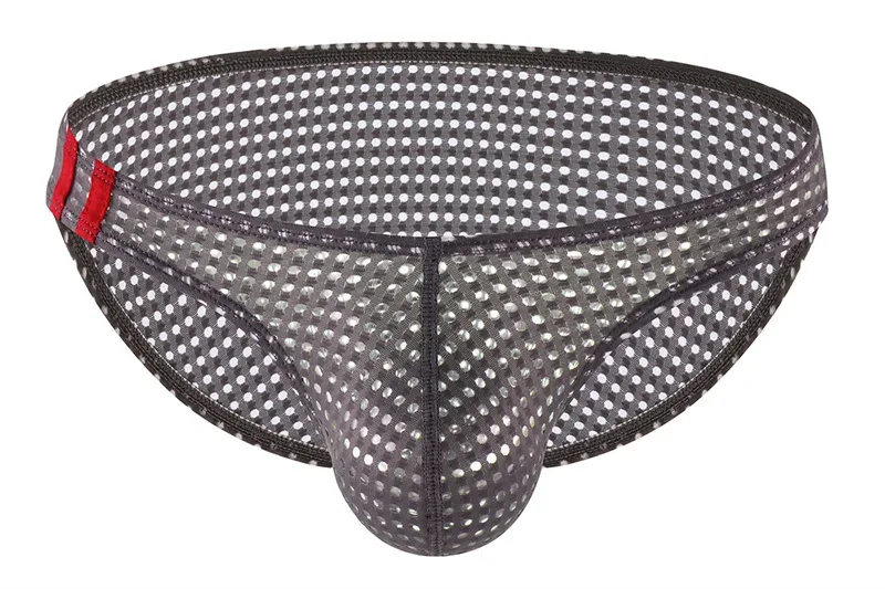 Calzoncillos para hombre, ropa interior con agujeros transpirables de verano, ropa interior convexa en U, ropa interior fina de cintura baja para hombre, Calzoncillos antideslizantes