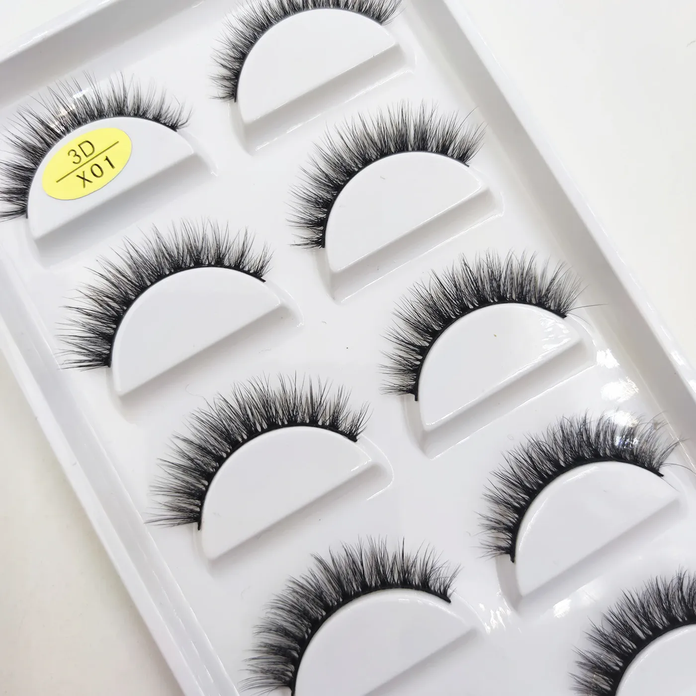 38 Style 5 Pairs Eyelash Natural 3D Mink Ψεύτικες βλεφαρίδες Μακιγιάζ Fake Eye Lashes Faux Cils Make Up Εργαλεία ομορφιάς Χονδρική