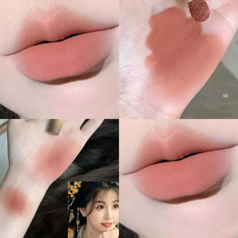 Mousse Velvet Matte Lip Tint Sponge Tip Design Creamy Non-Dry Texture Soft Foggy Finish for Natural Daily Lip Makeup — image 10
