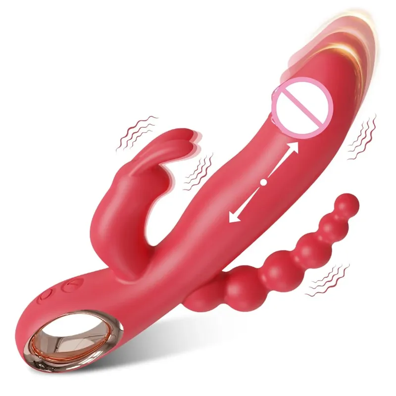 Thrusting Rabbit Vibrator for Women Vagina Dlido Vibrator G-Spot Clitoris Stimulator Female Masturbation Sex Toy for Women — image 14
