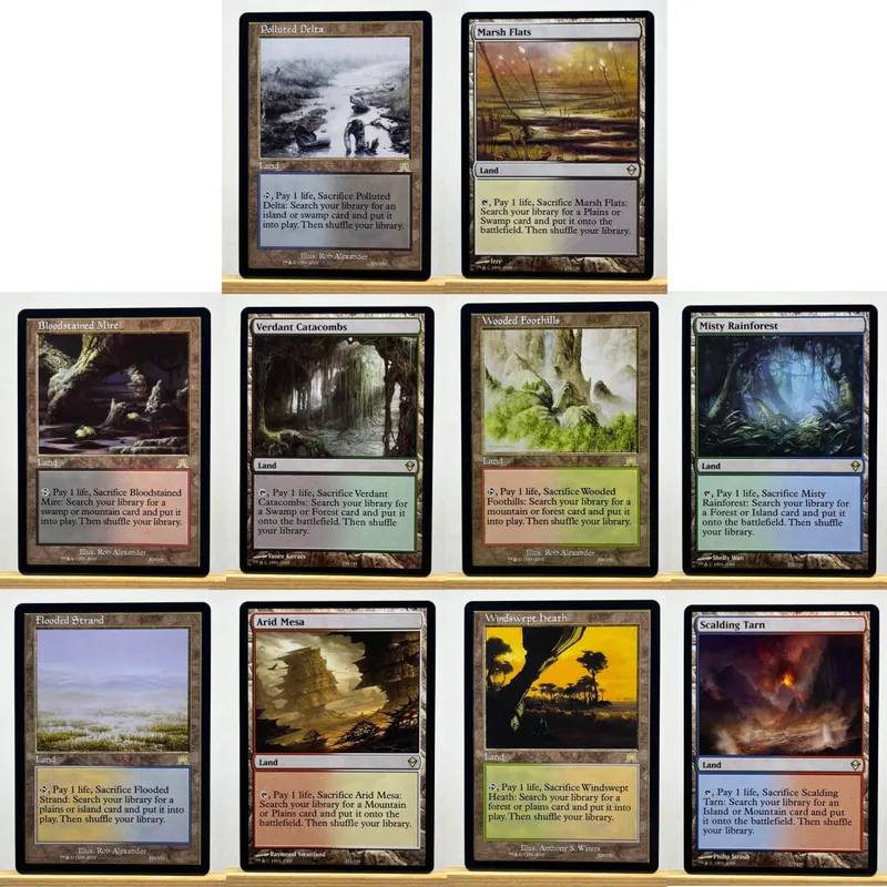 TCG Proxy Cards Deck Borad Games הולוגרמה בודדת לוטוס שחור Power9 Dual Landes The One Ring — image 17