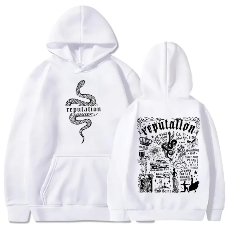 Latest Trend Code Taylor Reputation Fashion Hoodie Reputation Music Fans Love Hoodies Street Punk Style