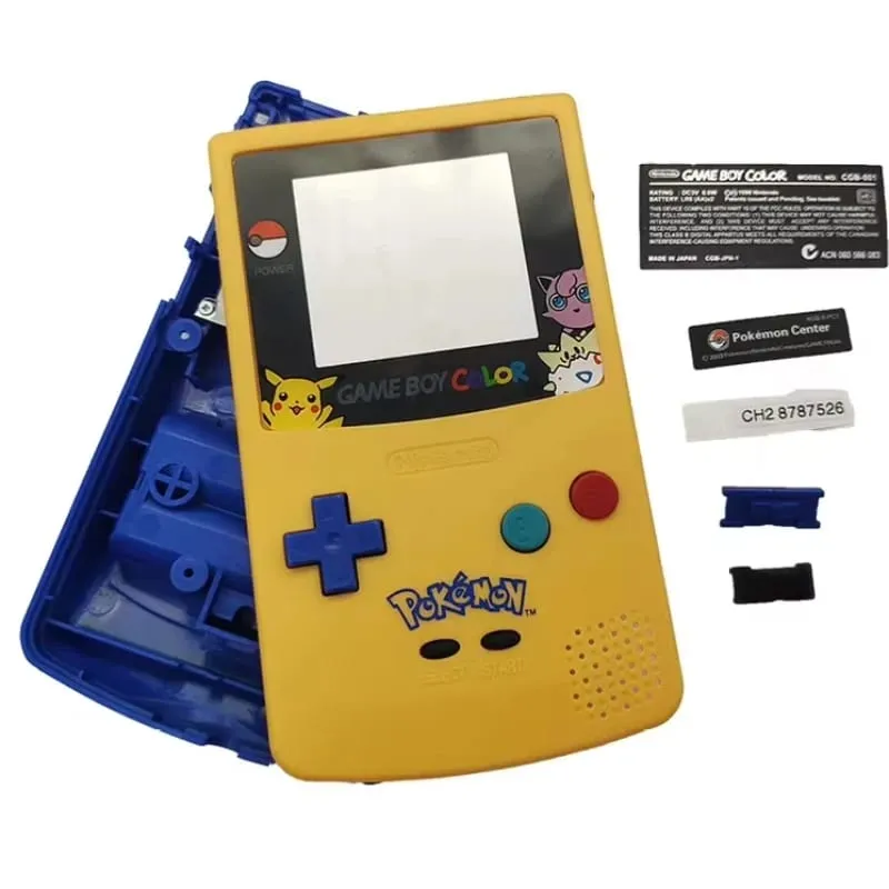 Θήκη GBC Αντικατάσταση χρώματος GameBoy Κίτρινη πολύχρωμη θήκη GBC Pokemon Θήκη Pikachu — image 3