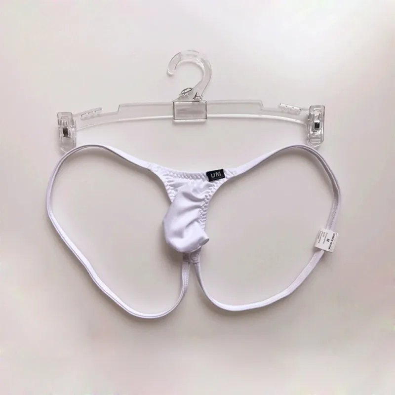 Men Ice Silk Thin Jock Strap Supporter Backless Japanese Thongs Gay Sissy Pouch Lingeries For Man Underwear Briefs Men's Panties