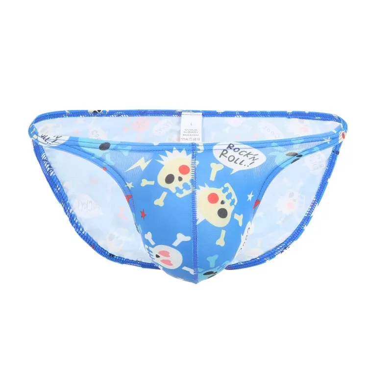 Мужские сексуальные трусы для плавания Maillot De Bain, купальник-бикини с крутым забавным принтом черепа для серфинга, пляжная одежда, плавки