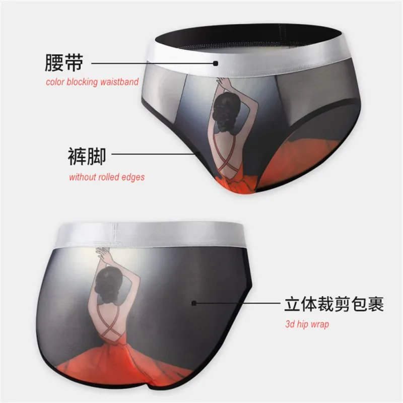 Novelty Cartoon Mesh Briefs Men Underwear NEW 2026 Male U Convex Pouch Underpants Plus Size XL-4XL — image 7