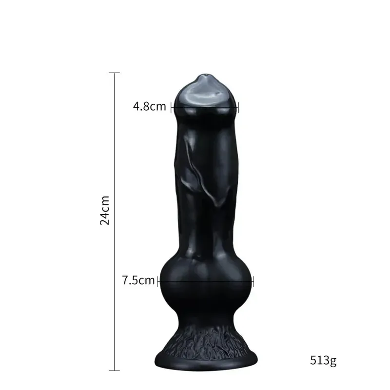 Realistic Huge Dog Dildo Anal Plug With Suction Cup Silicone Big Butt Plug Prostate Massager Adult Sex Toys for Men Women
