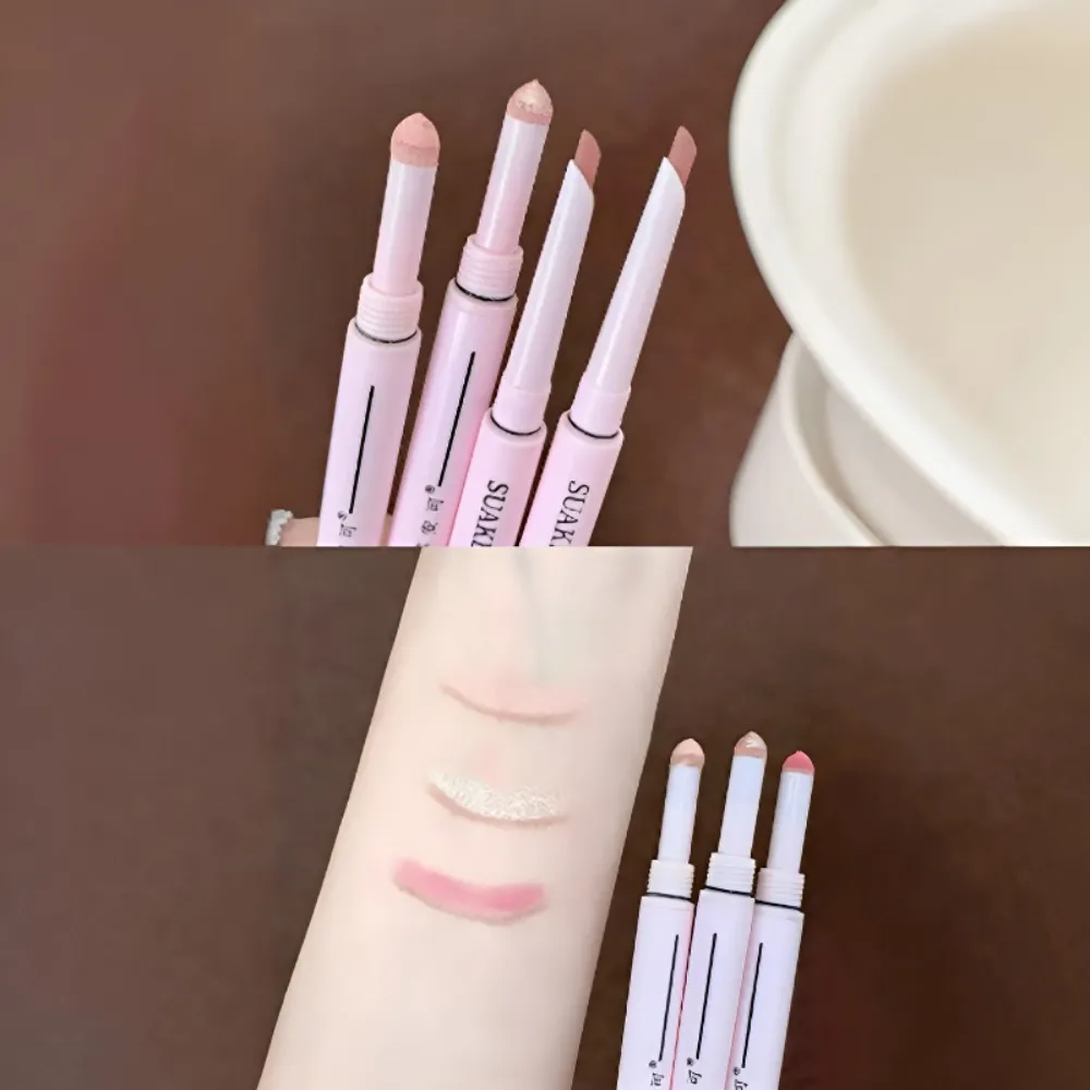Dual End Glitter Matte Aegyosal Pen Brightening Highlight & Shadow Stick szemsmink fekvő selyemhernyó szemceruza gél ceruza 애교살 펜 — image 7