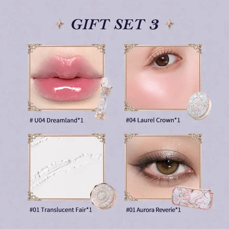 Flower Knows Knight Unicorn Σετ δώρου Σετ παλέτα μακιγιάζ Mirror Lipstick Blush Loose Setting Powder Kit De Maquillaje — image 10
