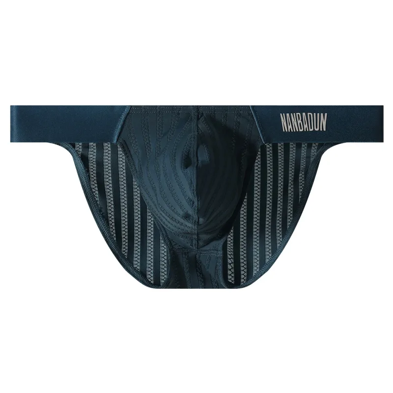 Mens Underwear Briefs Shorts Thin Ice Silk T Panties Man Breathable Solid Transparent Underpants Male Low Rise Brief Homme Ropa — image 3