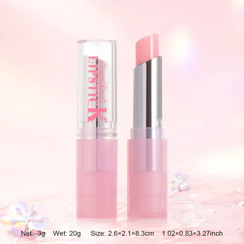 Color Lip Balm Ενυδατικό Γυαλιστερό Αδιάβροχο Ροζ Lip Balm με λαμπερό αποτέλεσμα κατάλληλο για όλους τους τύπους δέρματος Καταπραϋντικό