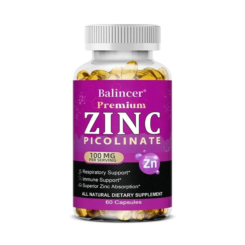 Zinc Picolinate 100 Mg - Superior Zinc Absorption Boosts Immune Support Sleep & Energy Supports Respiratory Health