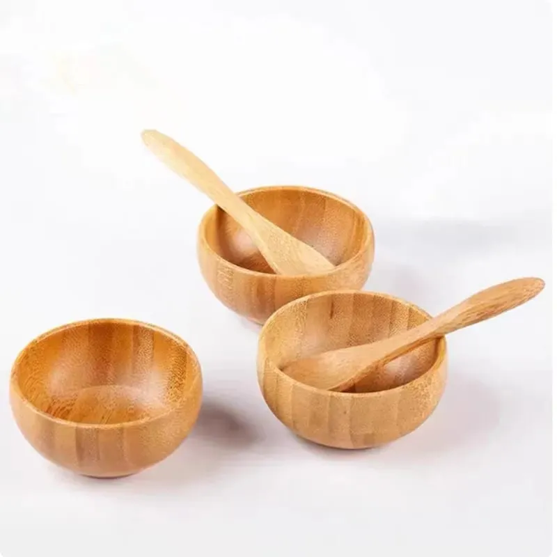 5/10/30/50 τμχ Μπολ Μίξερ Μάσκας Προσώπου Bamboo DIY με κουτάλι Σετ μπολ αρωματοθεραπείας Κιτ εργαλείων μακιγιάζ περιποίησης προσώπου με λάδι μασάζ