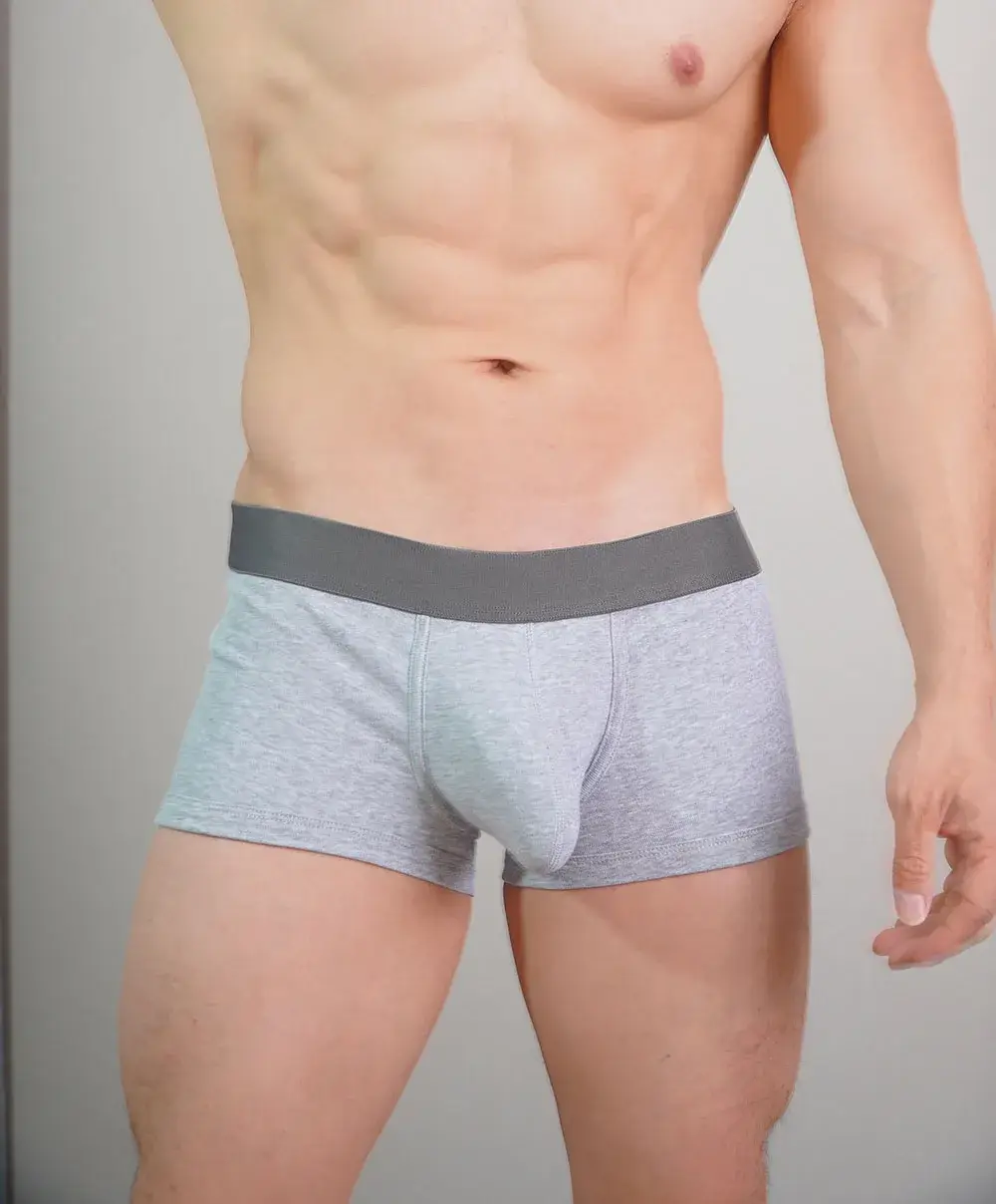 Cotton men's boxer briefs with large pockets, comfortable and hot-selling men's sexy underpants.