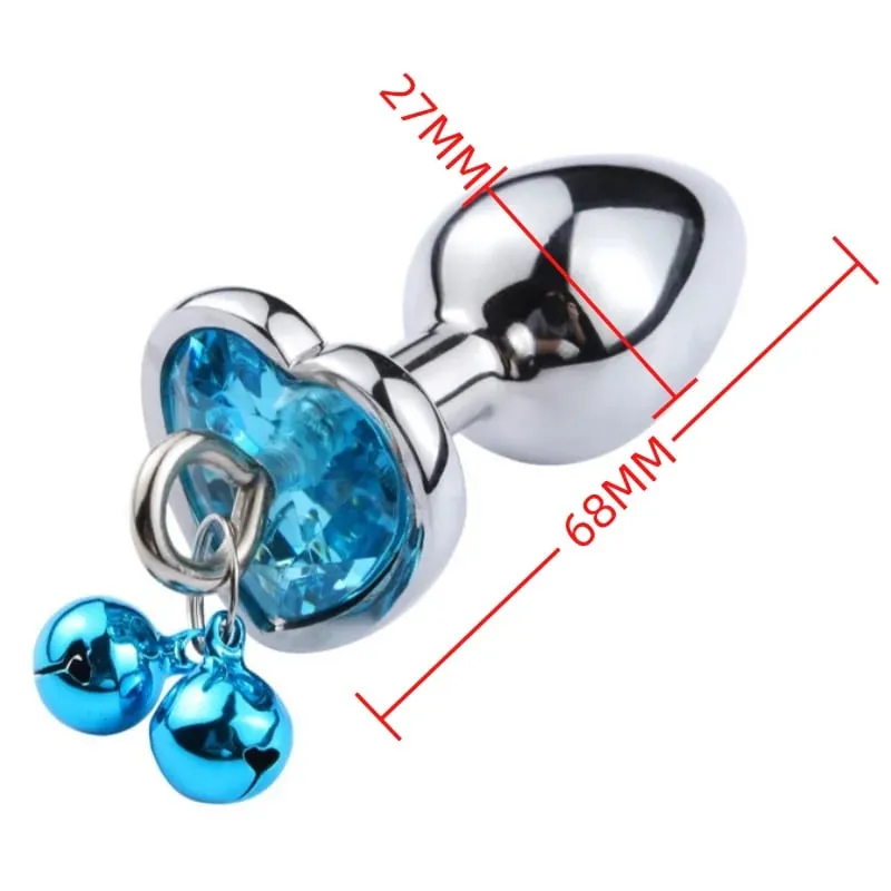 Small Size Metal Anal Beads Butt Plug Mini Rainbow Rose gold Butt Plug Crystal Jewelry Trainer Anal Dildo Masturbation Sex Toy — image 19