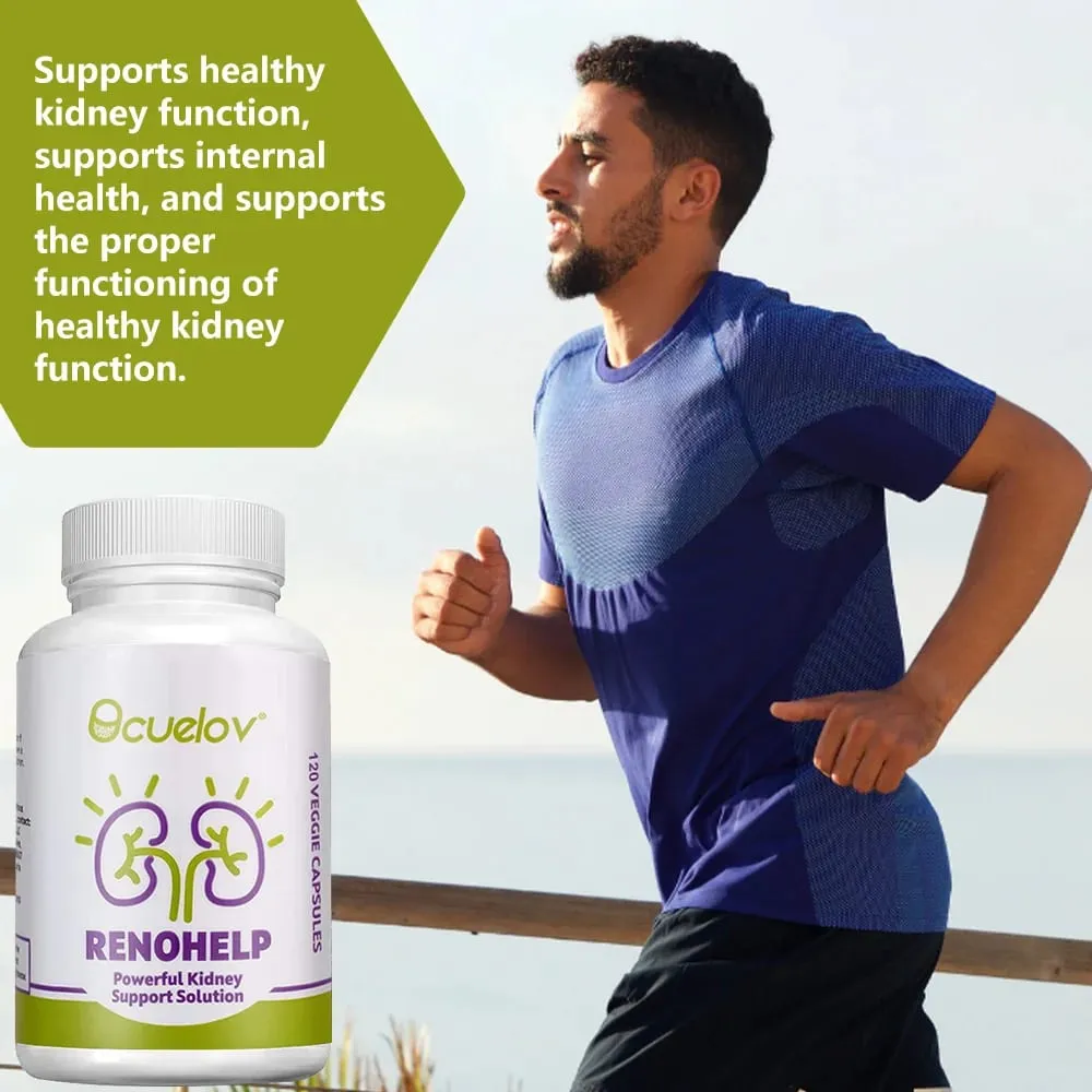 Natural Kidney Support Supplement - Supports Kidney Health and Cleanse Repairs Damage & Normal Function 120 Capsules