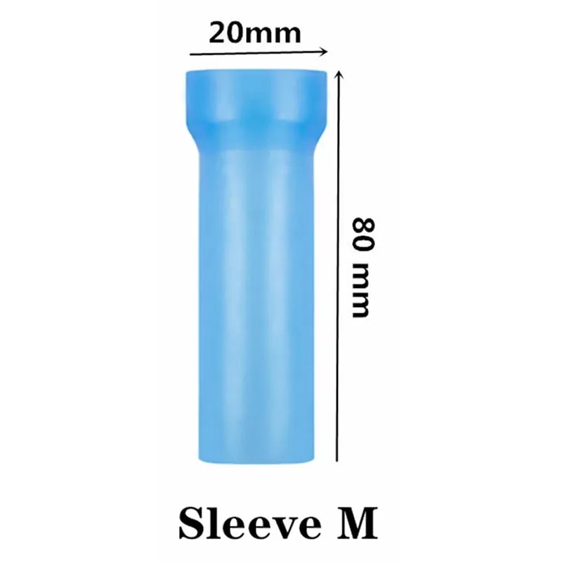 Penis Sleeves Extender Penis Enlargement Sleeve Elastic Glans Cap Silicone Genital Sleeve Stretcher Pump Sex Toys for Men Adults