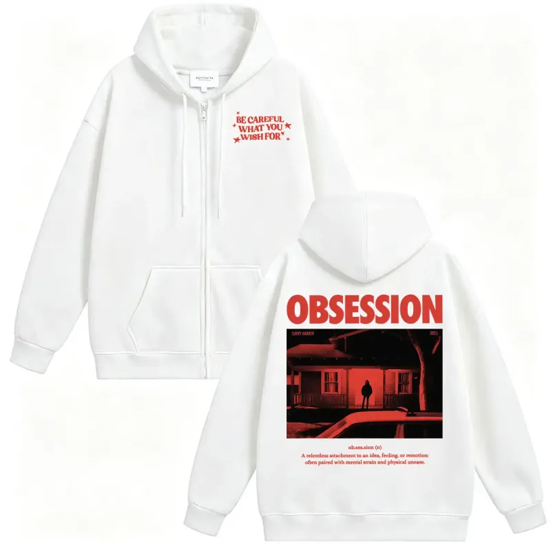 2026ภาพยนตร์Obsessionเสื้อกันหนาวเสื้อแจ็คเก็ตOne Wish Willowระวังสิ่งที่คุณWishสำหรับEyeผู้ชายแฟชั่นRetro zip Up Hoodies