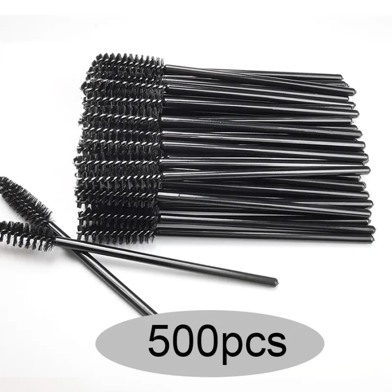 50/100/300/500db Szemöldök szempilla kefék Szempilla orsók Szempillaspirál pálcák Applikátor szempilla meghosszabbításhoz Smink eszköz LAUKISS