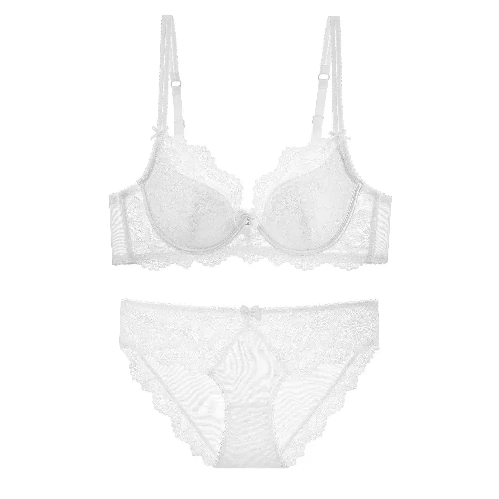 French Lace Sexy Minimizer Bra Comfortable Soft Underwire Anti Sagging Pure Desire Full Figure Brassiere 32‑38 A-C — image 5