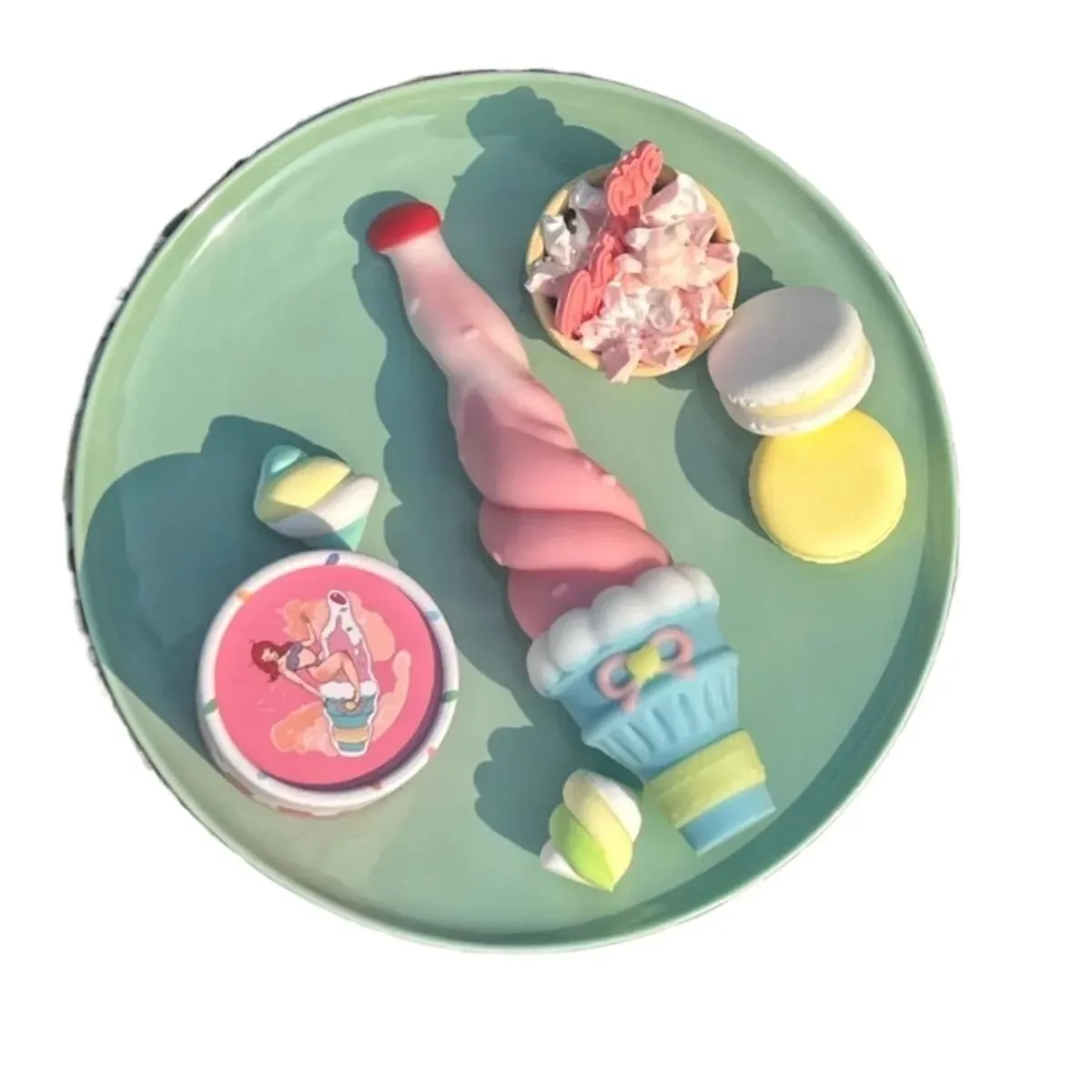 Ice Cream Candy Dildos Vaginal Massager G-spot Clitoris Stimulator Anal Plug Masturbator Big Penis Adult Sex Toys for Woman Men — image 5