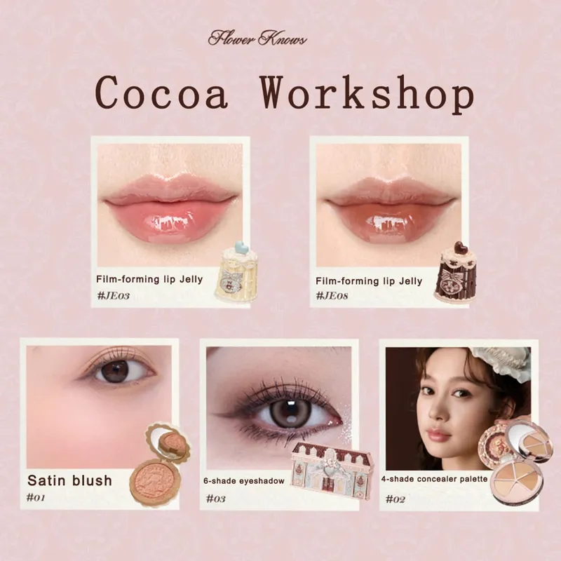 New Arrive Flower Knows The Sweetie Bear Collection Mini Setting Powder Cookie άρωμα και Dual Ended Brow Gel and Pencil — image 11