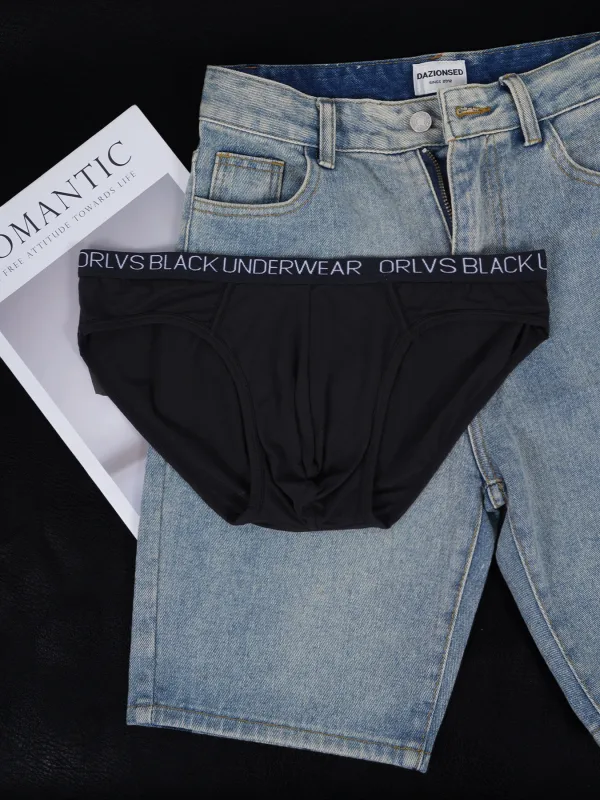 3PCS Men's ORLVS Triangle Briefs Low Rise Soft Breathable Stretch Cotton Underwear — image 7
