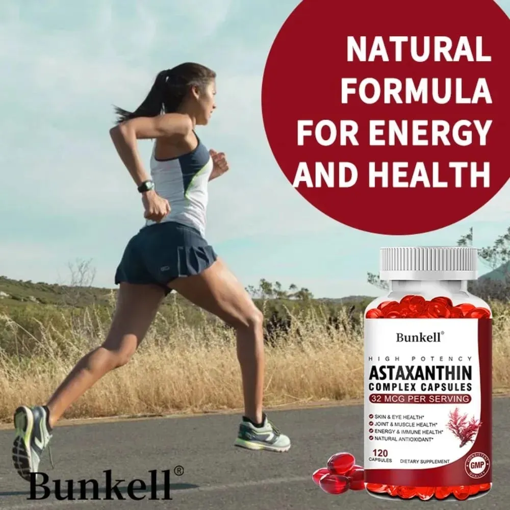 Antarctic Krill Oil 120mg Astaxanthin 32mcg Capsules(EPA DHA) Support Joint and Skin Immunity Cardiovascular Health