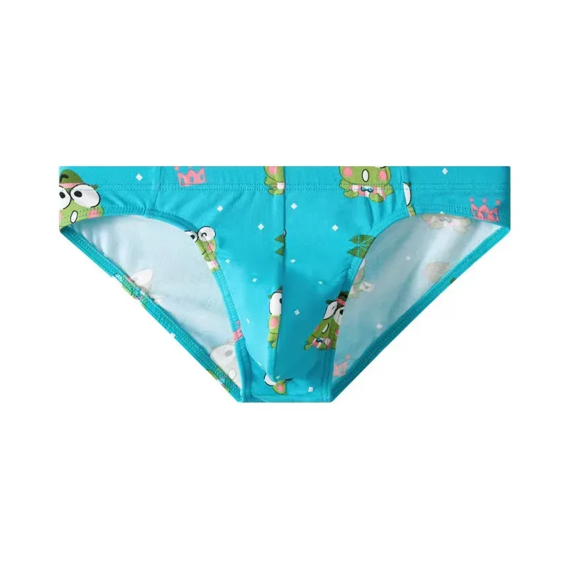 Men's Pure Cotton Low Waist Elastic Sexy Loose Breathable Youth Pant Headband Underwear Summer Cotton Briefs — image 9