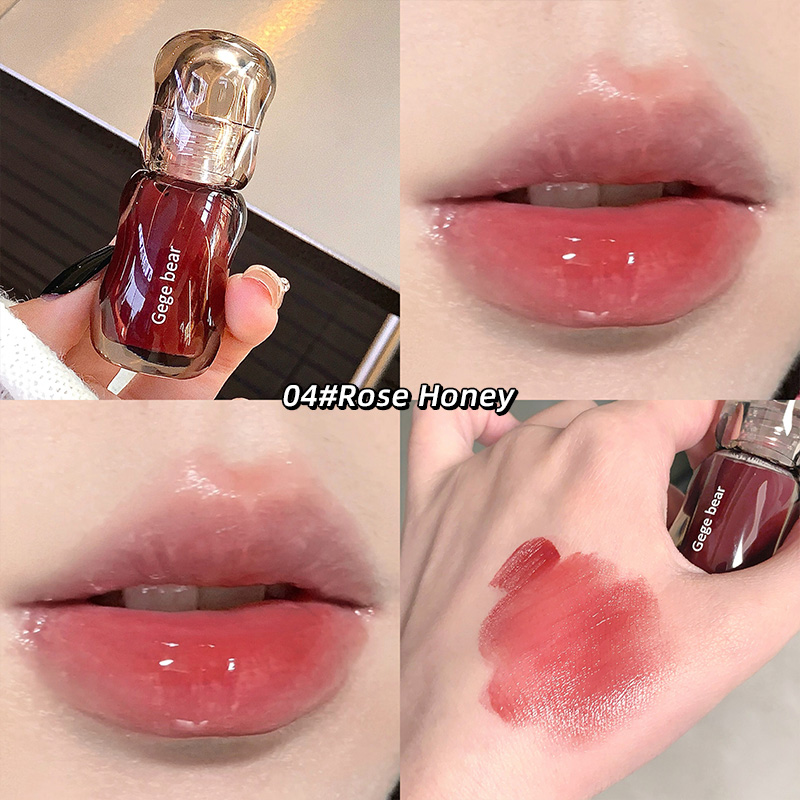 Gege Bear Crystal Gloss Lip Tint — Autumn/Winter Hydrating Formula Mirror-Gloss Finish Youthful Plumping Effect — image 11
