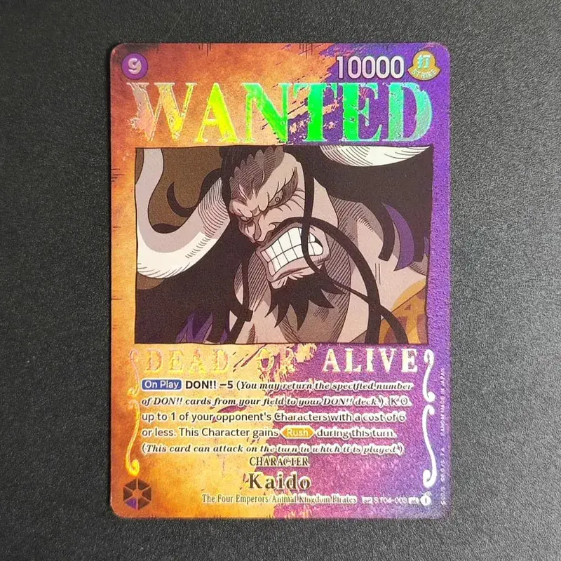 Proxy ONE PIECE CARD Luffy Shanks ACE Roger Teach Kaido כרטיס דמות מבוקש אומנות חלופית אוסף כרטיסי אנימה