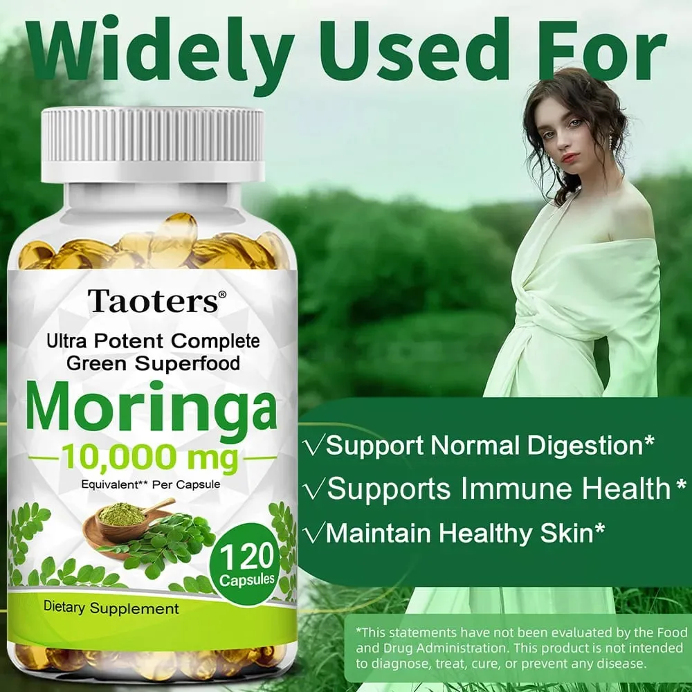 Moringa Capsules 1000mg - για το ανοσοποιητικό σύστημα Ενέργεια και μεταβολισμό Αντιοξειδωτικό που προάγει την υγεία του πεπτικού και του εγκεφάλου