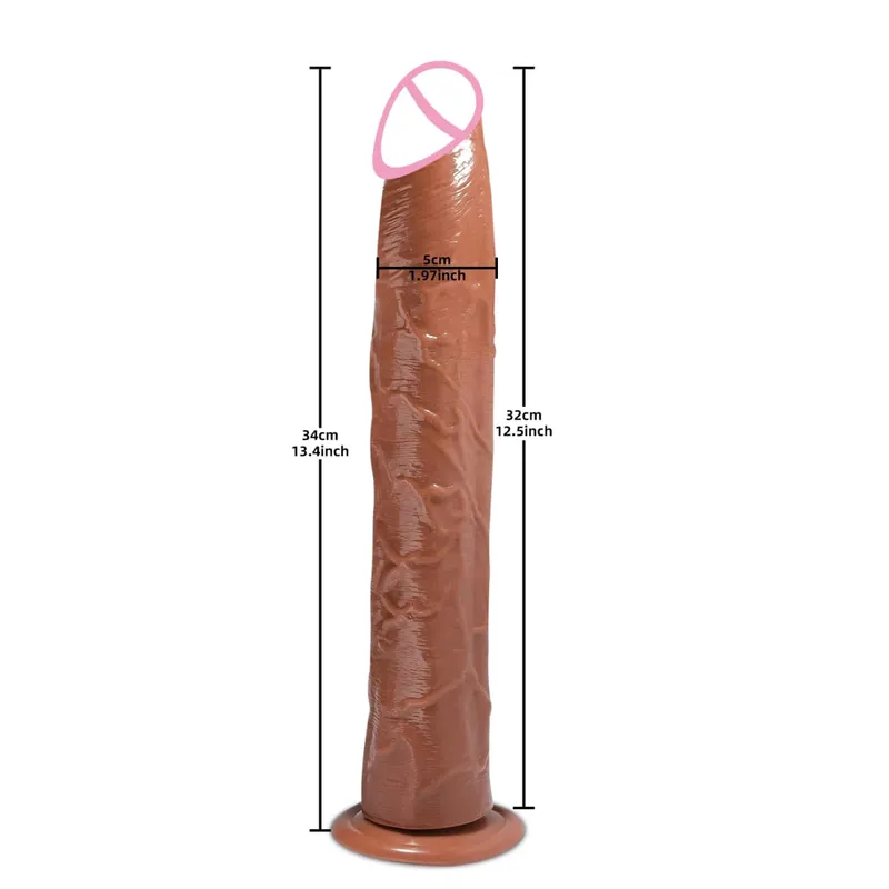 Super Long Realistic Dildos Butt Plug Μαλακό πέος σιλικόνης για ενήλικες Βεντούζα Παιχνίδια σεξ για γυναίκες άνδρες Πρωκτικό μασάζ κόλπου