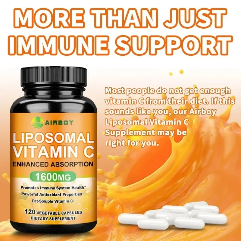 Liposomal Vitamin C - Immune Support Promotes Collagen Production Promote Fat dissolving Antioxidant