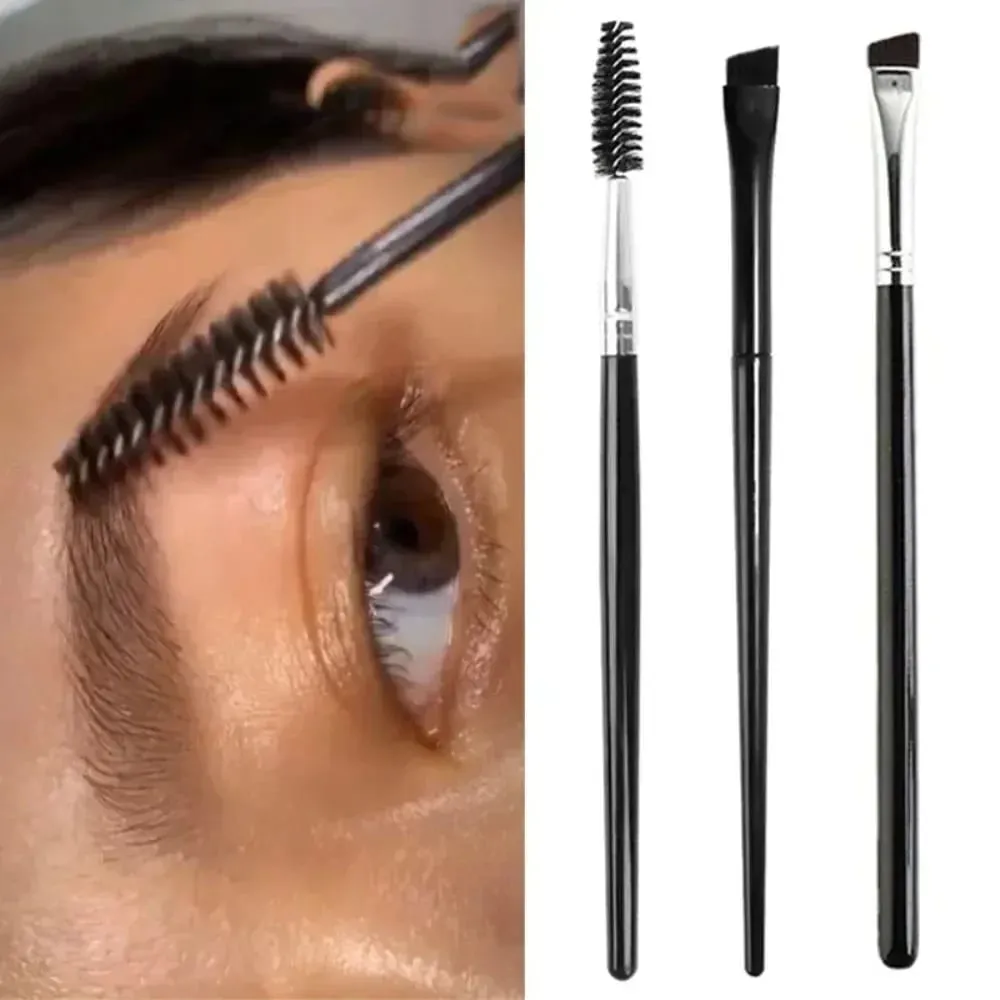 1Pc ソフト眉毛ブラシまつげブラシプロフェッショナル輪郭眉毛アイライナーメイクブラシ目ブレンド化粧ブラシ